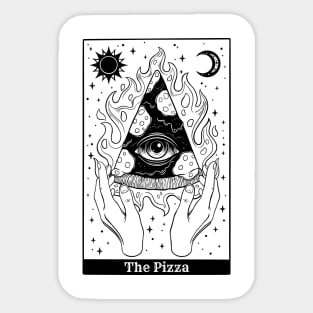 Pizza Tarot Reading Sticker